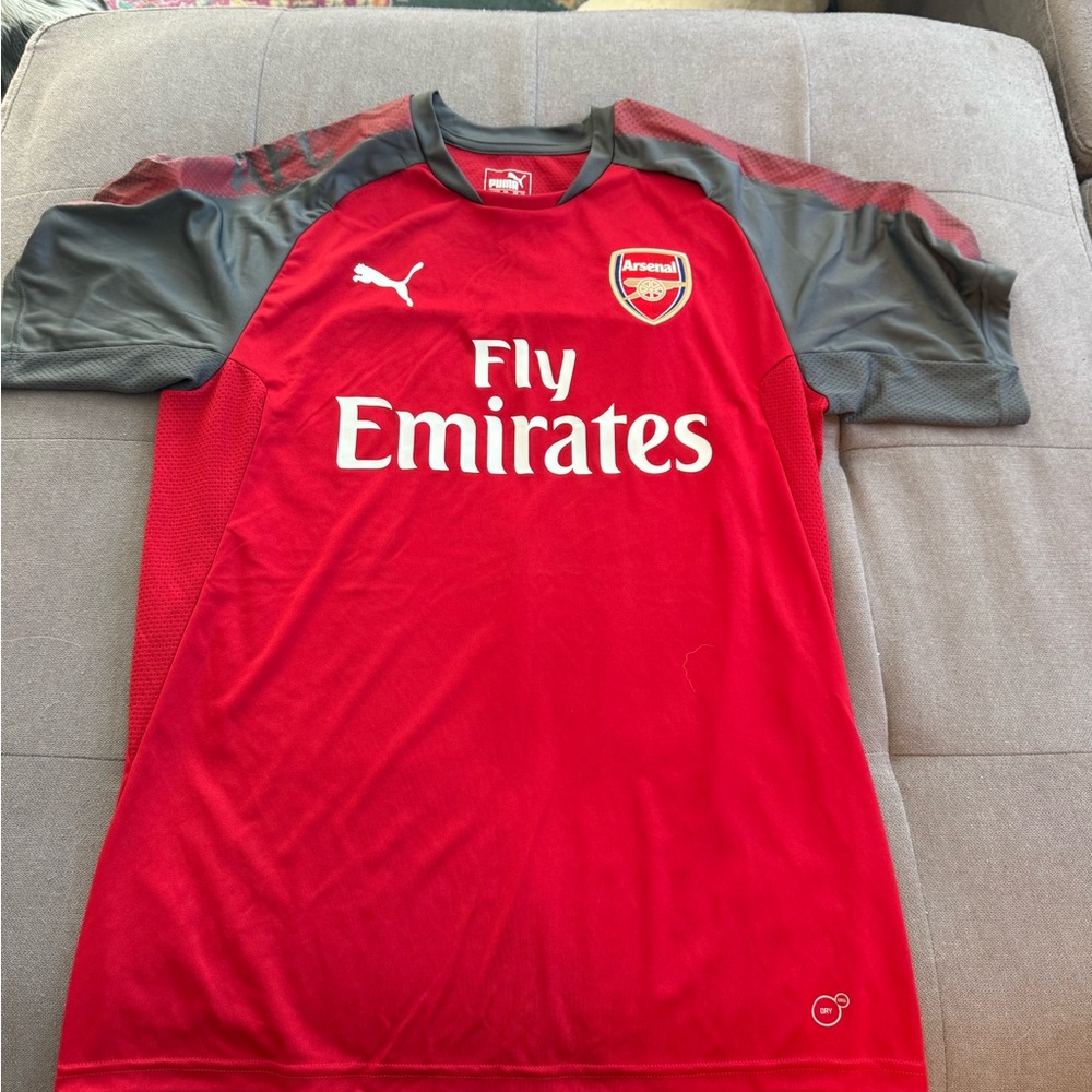 Puma Arsenal Red and Gray Soccer Jersey